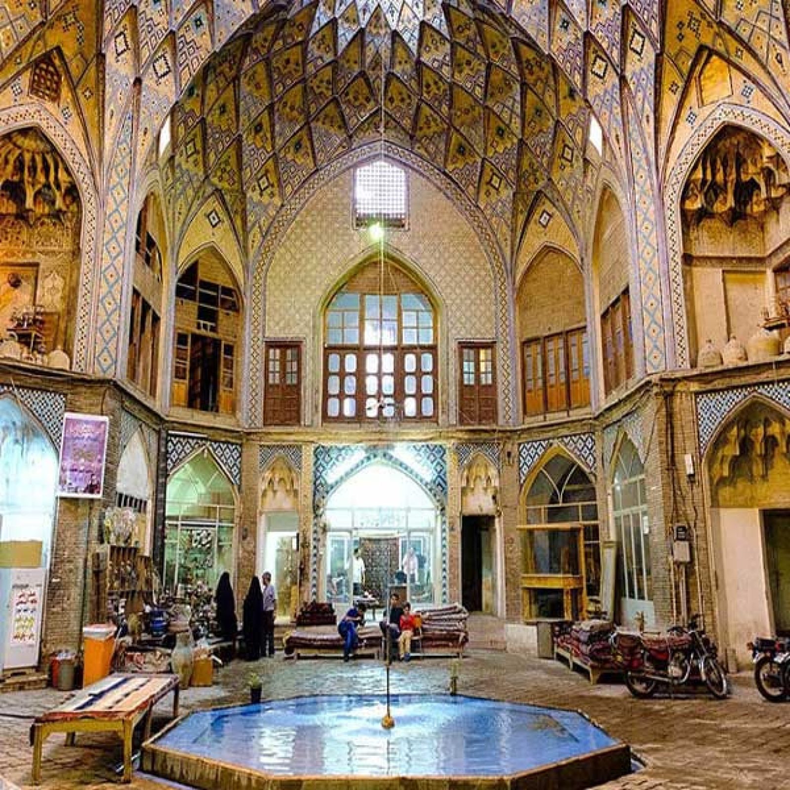 A historic Iranian grand bazaar